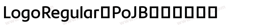 LogoRegular-PoJB字体转换