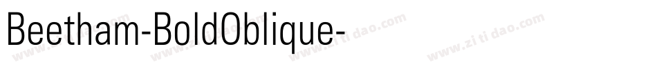 Beetham-BoldOblique字体转换
