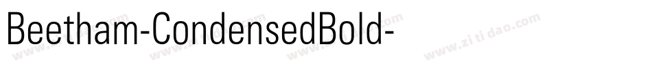 Beetham-CondensedBold字体转换