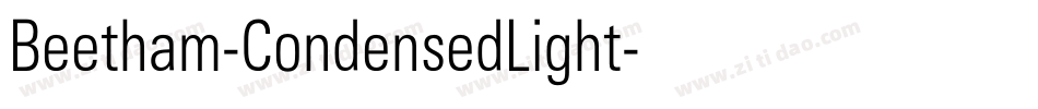 Beetham-CondensedLight字体转换