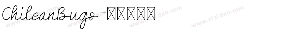 ChileanBugs字体转换