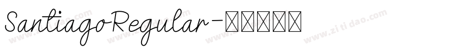SantiagoRegular字体转换
