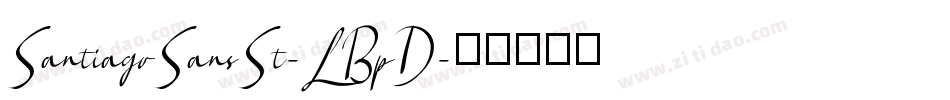 SantiagoSansSt-LBpD字体转换