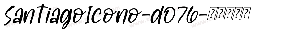 SantiagoIcono-dO76字体转换