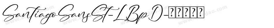 SantiagoSansSt-LBpD字体转换