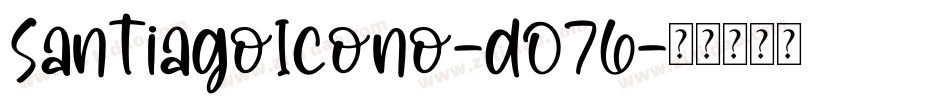 SantiagoIcono-dO76字体转换