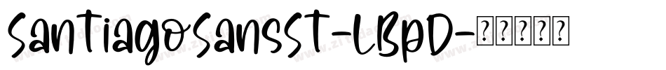 SantiagoSansSt-LBpD字体转换