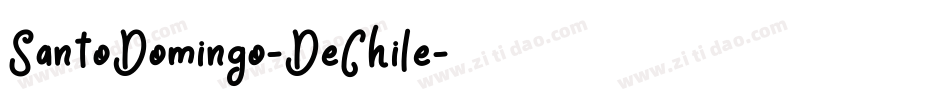 SantoDomingo-DeChile字体转换