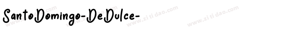 SantoDomingo-DeDulce字体转换