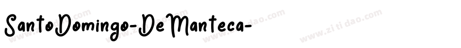 SantoDomingo-DeManteca字体转换
