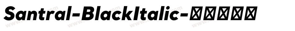 Santral-BlackItalic字体转换