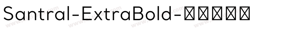 Santral-ExtraBold字体转换