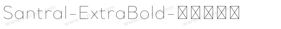 Santral-ExtraBold字体转换