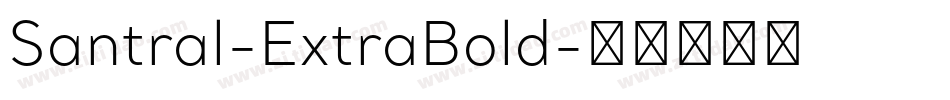 Santral-ExtraBold字体转换