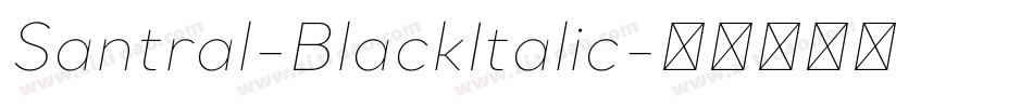Santral-BlackItalic字体转换