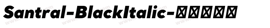 Santral-BlackItalic字体转换