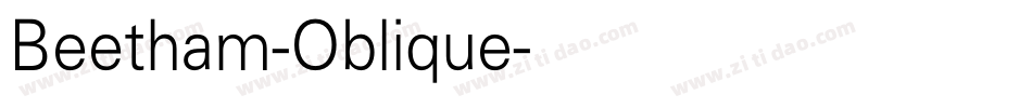 Beetham-Oblique字体转换