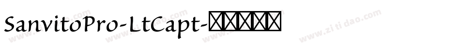 SanvitoPro-LtCapt字体转换