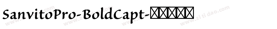 SanvitoPro-BoldCapt字体转换