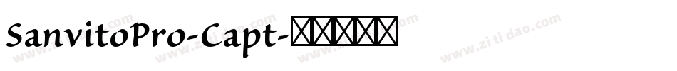 SanvitoPro-Capt字体转换