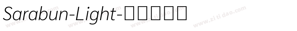 Sarabun-Light字体转换