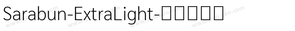 Sarabun-ExtraLight字体转换