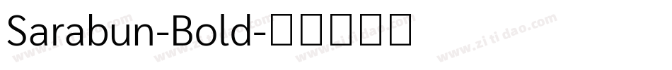 Sarabun-Bold字体转换
