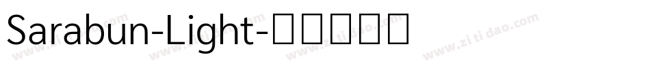Sarabun-Light字体转换