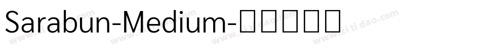 Sarabun-Medium字体转换