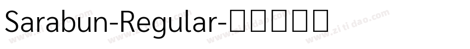 Sarabun-Regular字体转换