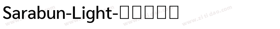 Sarabun-Light字体转换