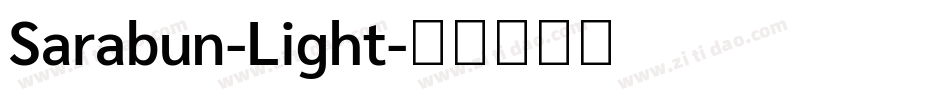 Sarabun-Light字体转换