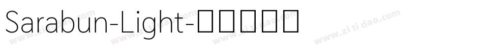 Sarabun-Light字体转换