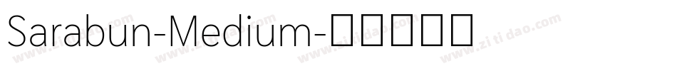 Sarabun-Medium字体转换