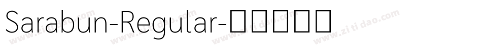 Sarabun-Regular字体转换