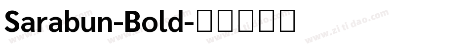 Sarabun-Bold字体转换