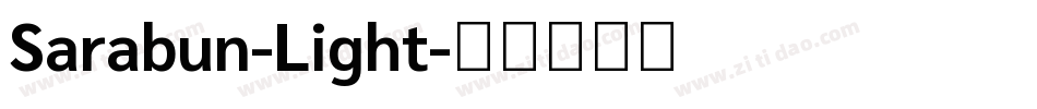 Sarabun-Light字体转换