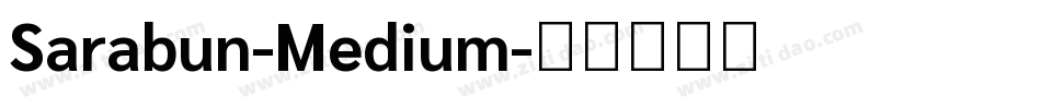 Sarabun-Medium字体转换