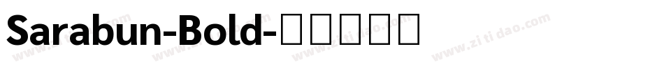 Sarabun-Bold字体转换