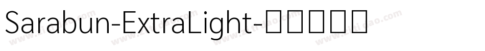 Sarabun-ExtraLight字体转换