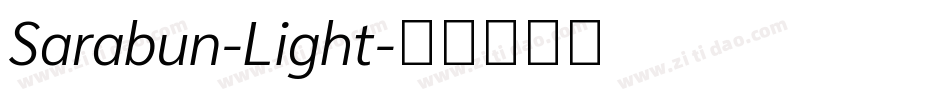 Sarabun-Light字体转换