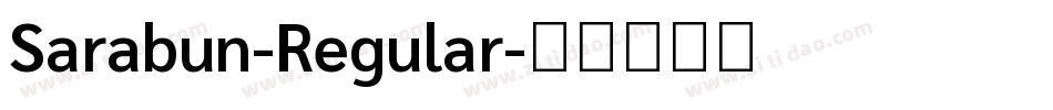 Sarabun-Regular字体转换