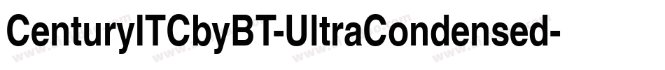 CenturyITCbyBT-UltraCondensed字体转换