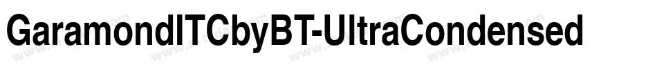 GaramondITCbyBT-UltraCondensed字体转换