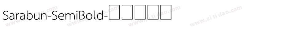 Sarabun-SemiBold字体转换