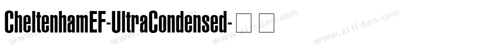 CheltenhamEF-UltraCondensed字体转换