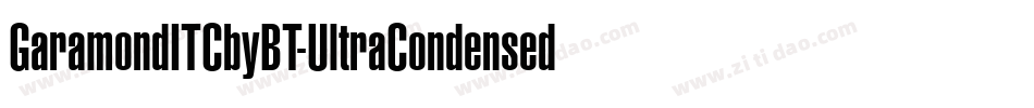 GaramondITCbyBT-UltraCondensed字体转换