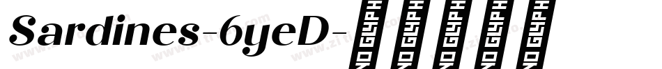 Sardines-6yeD字体转换