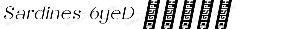 Sardines-6yeD字体转换