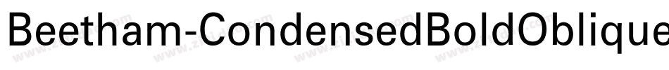 Beetham-CondensedBoldOblique字体转换